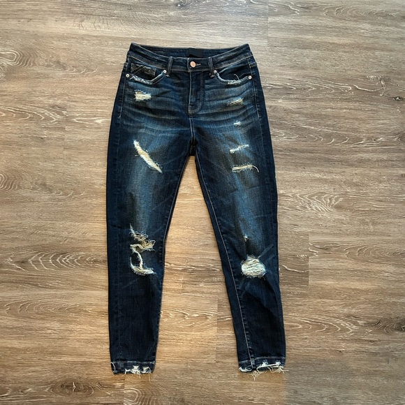 Buckle Black Distressed Blue Jeans Women’s 27 - Picture 1 of 7